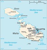 Map of the Maltese Islands